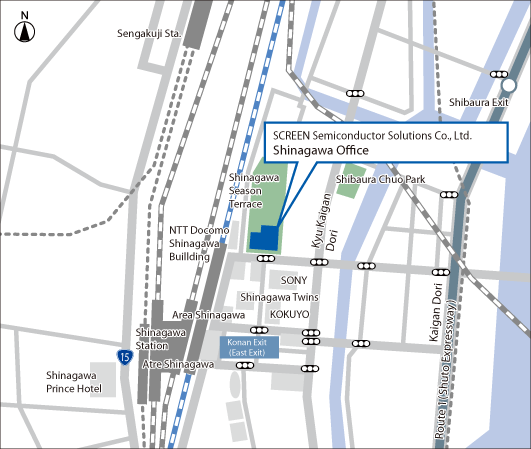 Map: Shinagawa Office