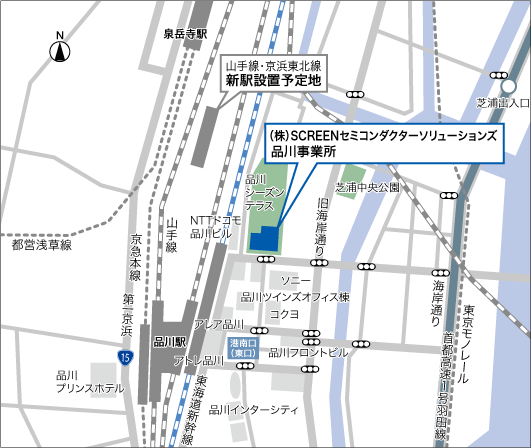 品川事業所地図